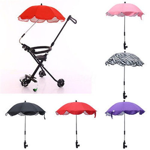 pink parasol for buggy